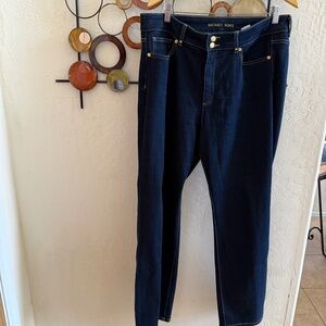 Michael Kors Boot Cut Dark Wash Stretch Denim Jeans in size 16